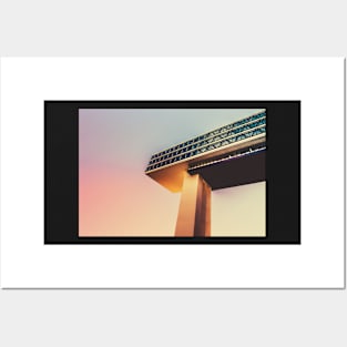 Futuristic Architecture at Sunset Posters and Art